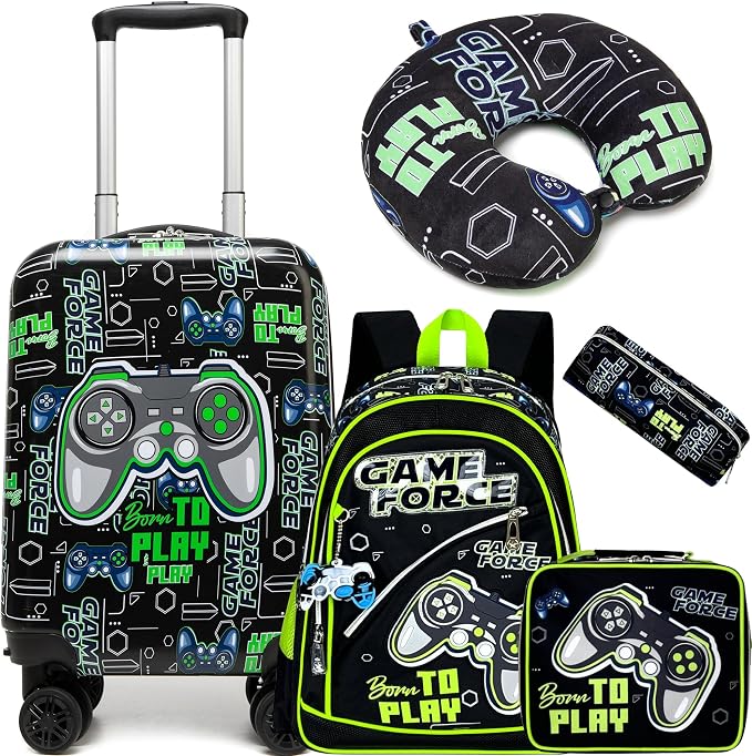 Kid’s Luggage Set 5 Piece Suitcase Set 16’’ Hardside Luggage