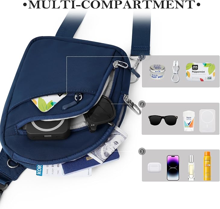 TOPEAST Anti Theft Crossbody Bag