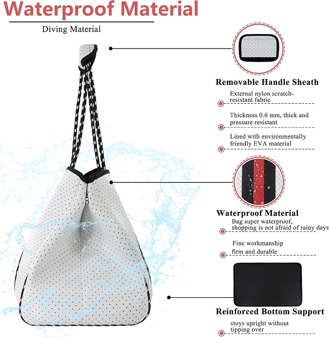 QOGiR Neoprene Multipurpose Beach Bag Tote