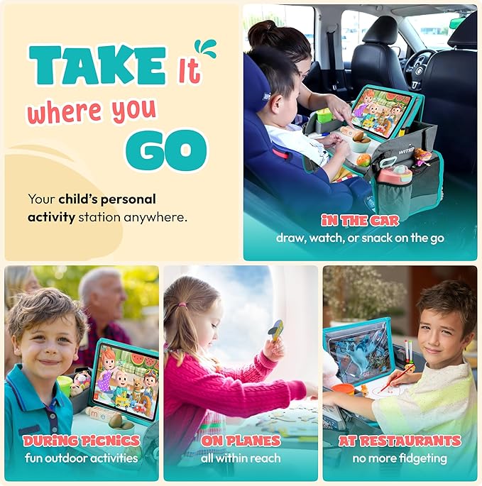 Kids Travel Tray with Dry Erase Board