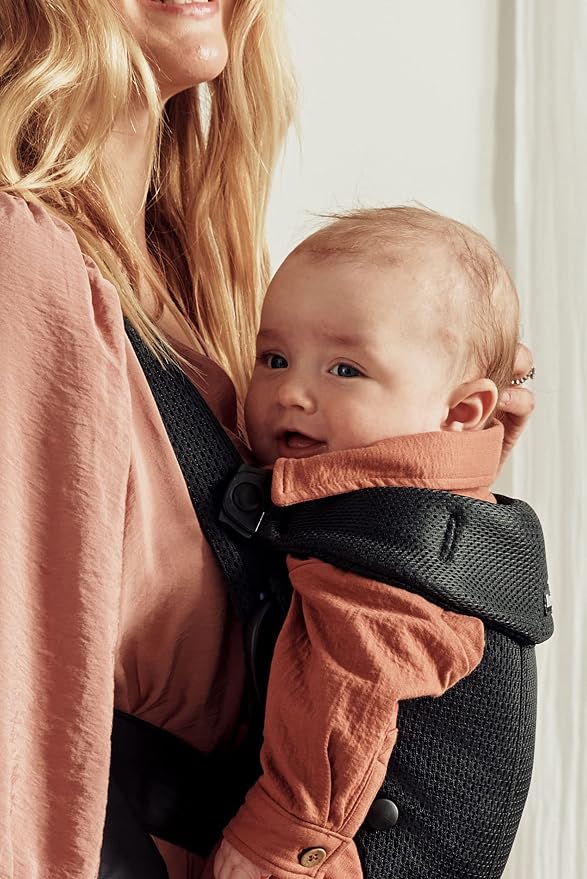 BabyBjörn Baby Carrier Mini, 3D Mesh | Newborn Carrier, Easy-to-Use