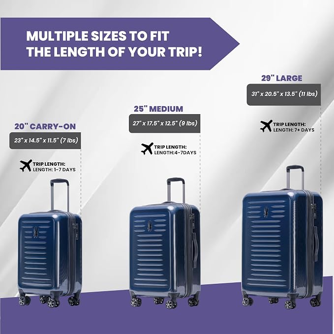 Spyder Rails 29 Inch Expandable Hardside Upright Suitcase