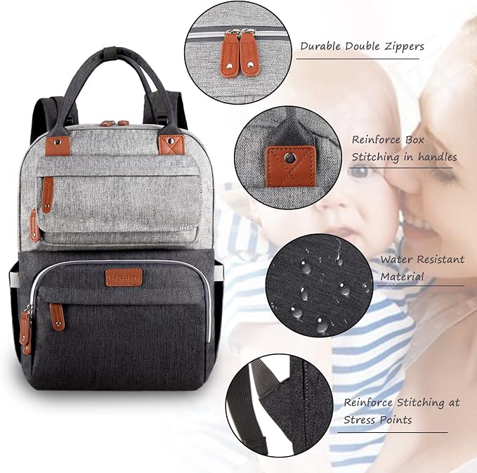 Diaper Bag Backpack, Baby Bag for Boys Girls, Large Diaper Backpack Travel