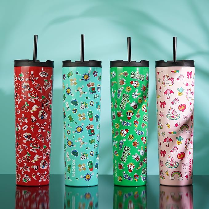 BJPKPK 22oz Stainless Steel Insulated Tumbler With lid And Straw Travel Coffee Thermal Tumblers Cup For Women And Men,Game