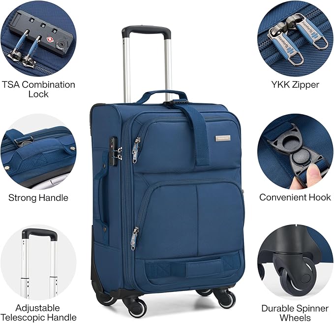 Hanke 28 Inch Softside Expandable Luggage