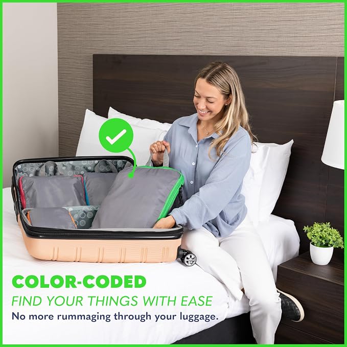 Compression Packing Cubes Travel, 4 Set/6 Set Packing Cubes