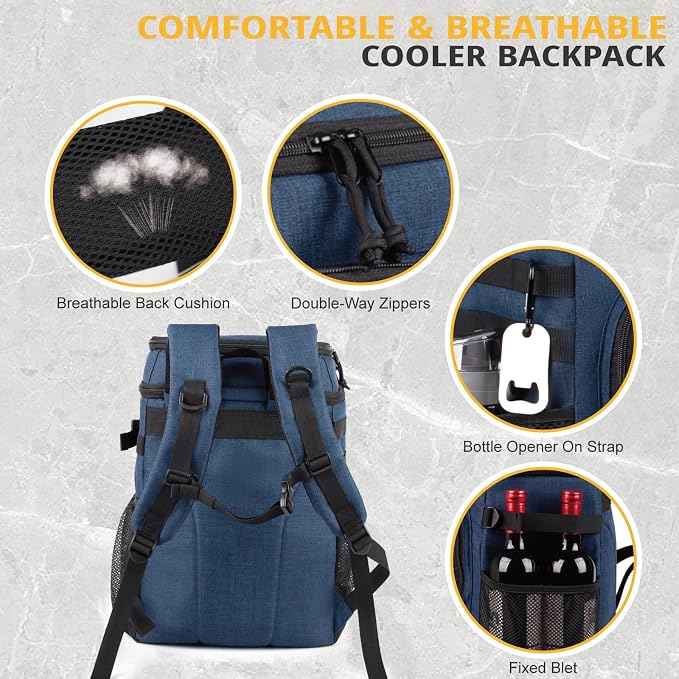 Tactical Backpack Cooler, 25L Cooler Backpack Insulated Leak-Proof, Heavy Duty
