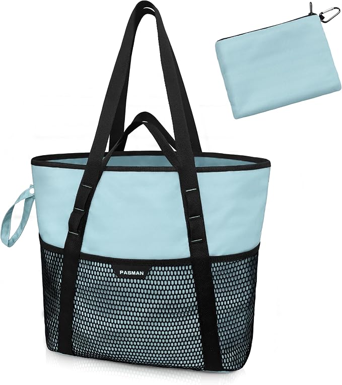 Beach Bag with Zipper