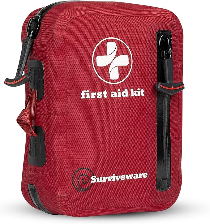 Surviveware 98-Piece Waterproof Premium First Aid & Survival Kit