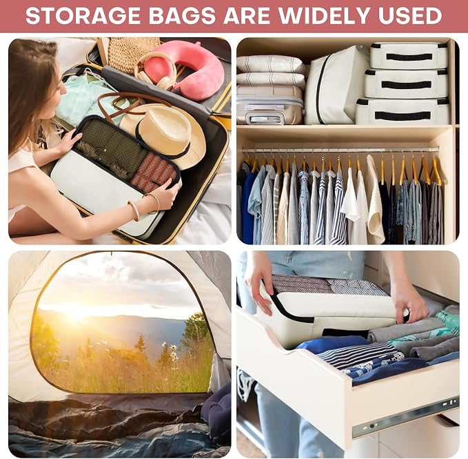 8 PCS Compression Packing Cubes
