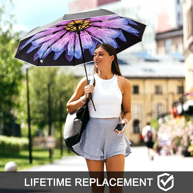 G4Free 42 Inch Eco Windproof Folding Umbrella