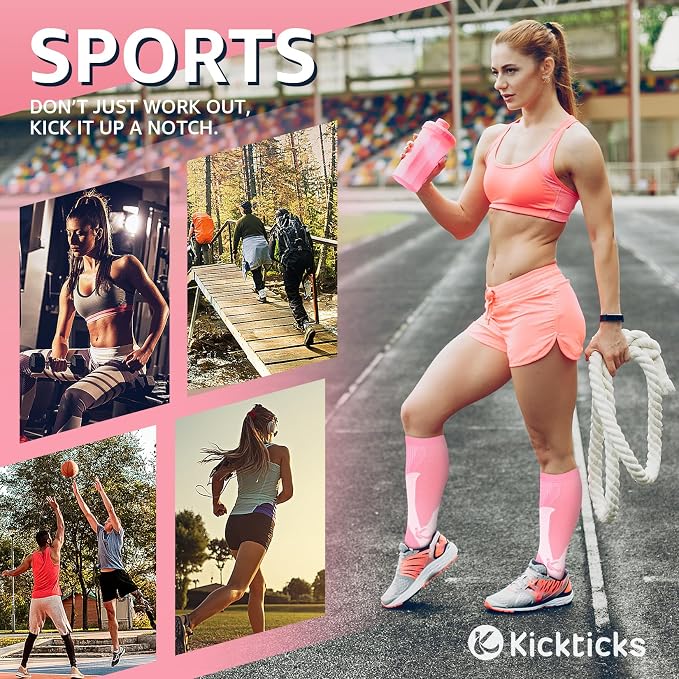 Kickticks 4 Pairs Compression Socks