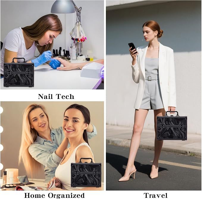 Makeup Train Case, Portable Makeup Case