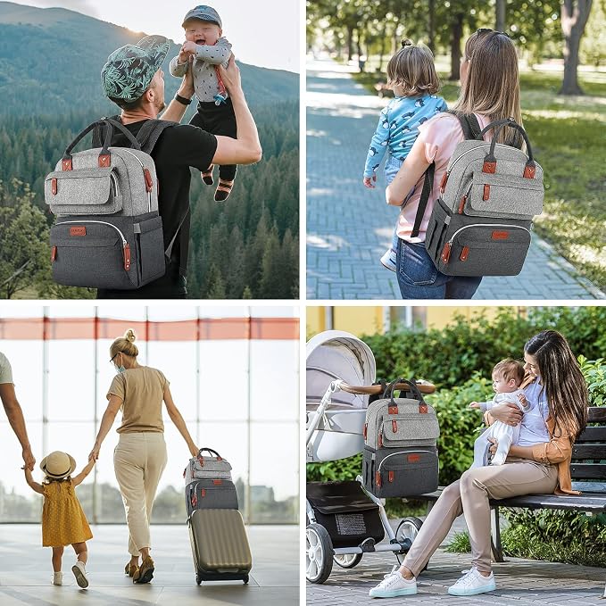Diaper Bag Backpack, Baby Bag for Boys Girls, Large Diaper Backpack Travel