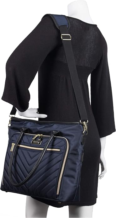 Kenneth Cole REACTION Chelsea Quilted Chevron 15" Laptop & Tablet Business Tote