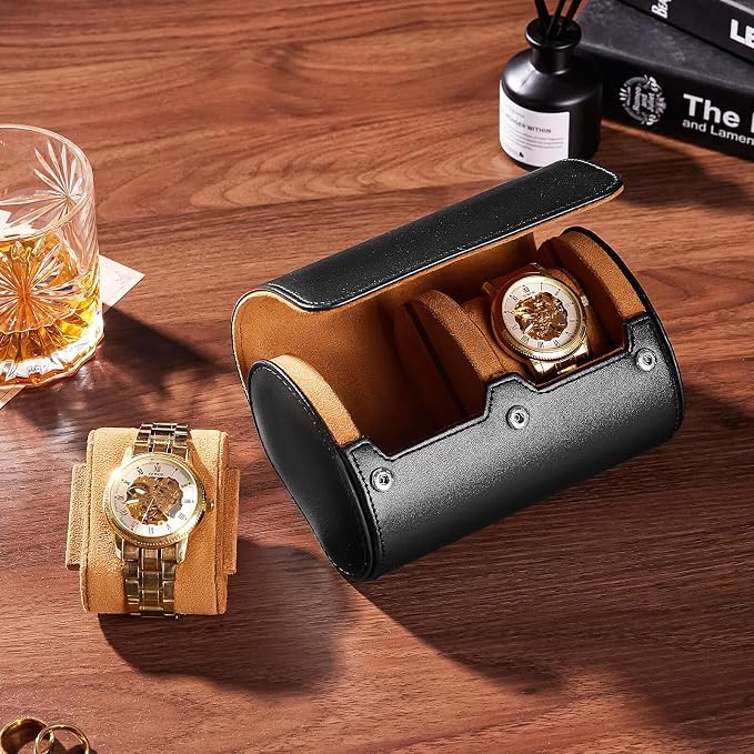 Homde Travel Watch Box Leather: Traveling Case
