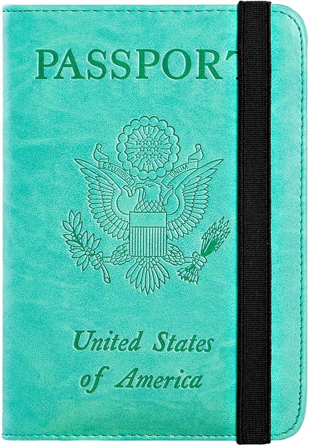 Passport Holder Cover Wallet Travel Essentials RFID Blocking Leather Card Case