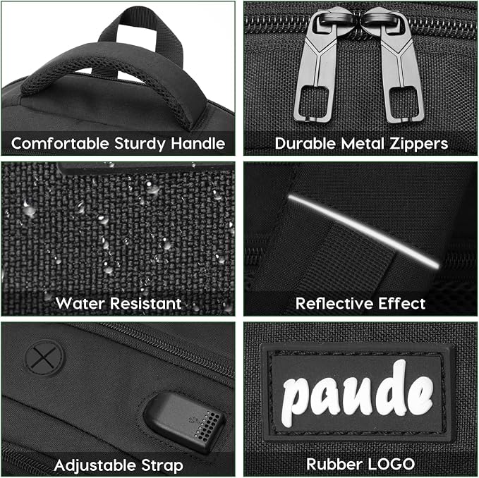 Paude Laptop Backpack, School Backpack Large Bookbag