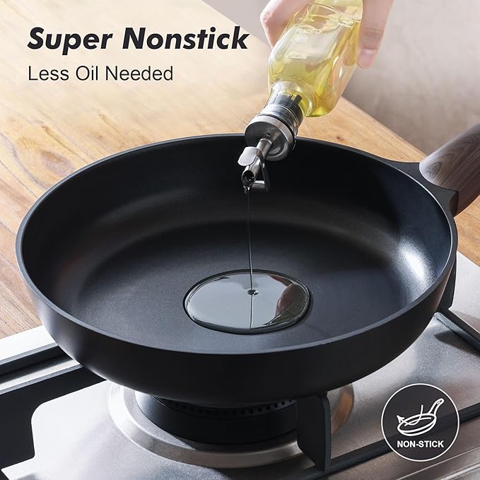 SENSARTE Nonstick Frying Pan Skillet 9.5Inch Non Stick Egg Pan Omelette Pans