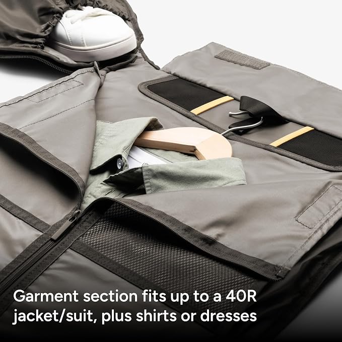 Halfday Convertible 2-in-1 Premium Garment Duffel Weekender Bag 40L |