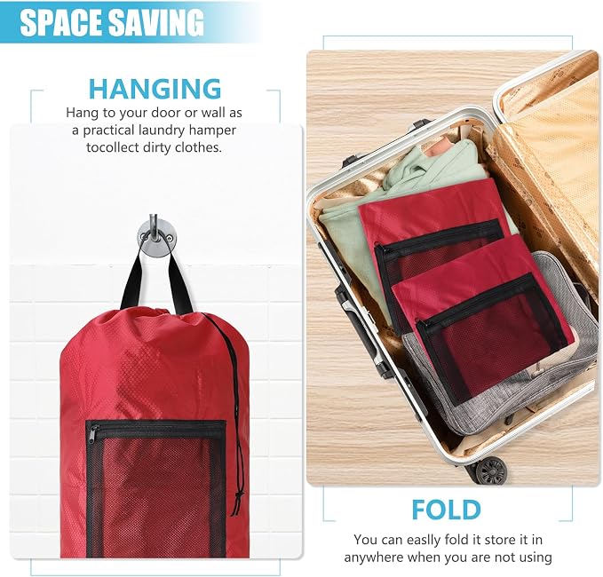Portable Laundry Bag Backpack