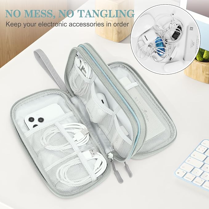 FYY Electronic Organizer, Travel Cable Organizer Bag Pouch Electronic