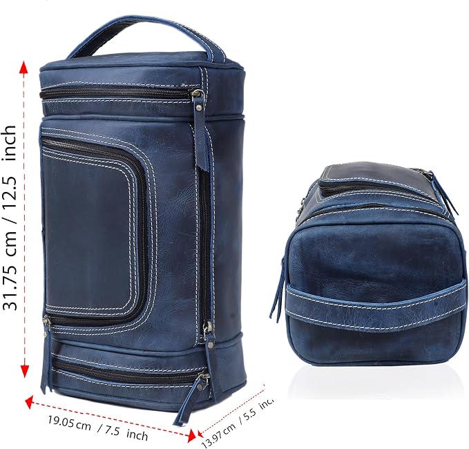 VC VINTAGE COUTURE Leather Toiletry Bag