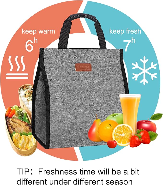 Lunch Bags for Women Insulated Reusable Lunch Tote