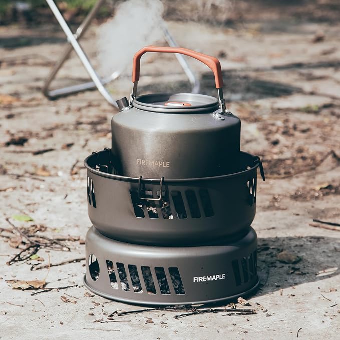 Fire Maple Versatile Outdoor Cooking Set Gas Stove Aluminum, Compact & Durable
