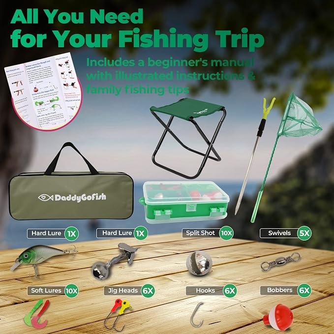 DaddyGoFish Kids Fishing Pole