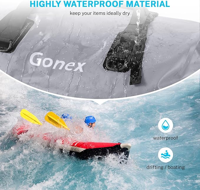 Gonex 40L 60L 80L Extra Large Waterproof Duffle Travel Dry Duffel Bag Heavy