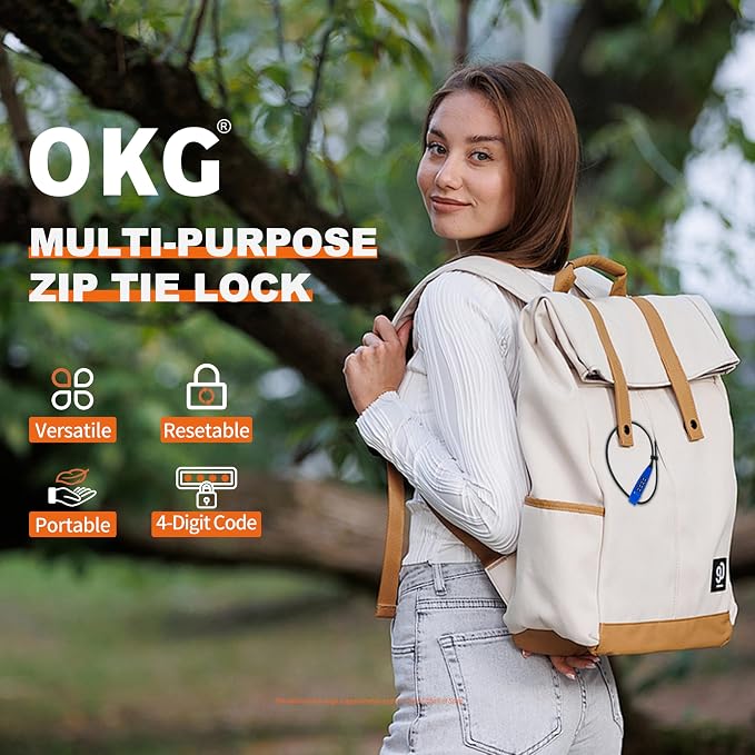 OKG 4-Digit Combination Zip Tie Lock