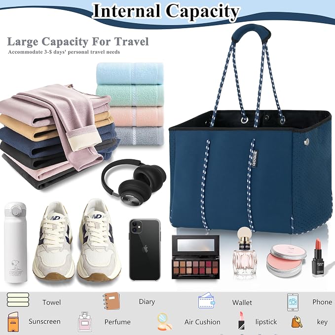 QOGiR Neoprene Multipurpose Beach Bag Tote