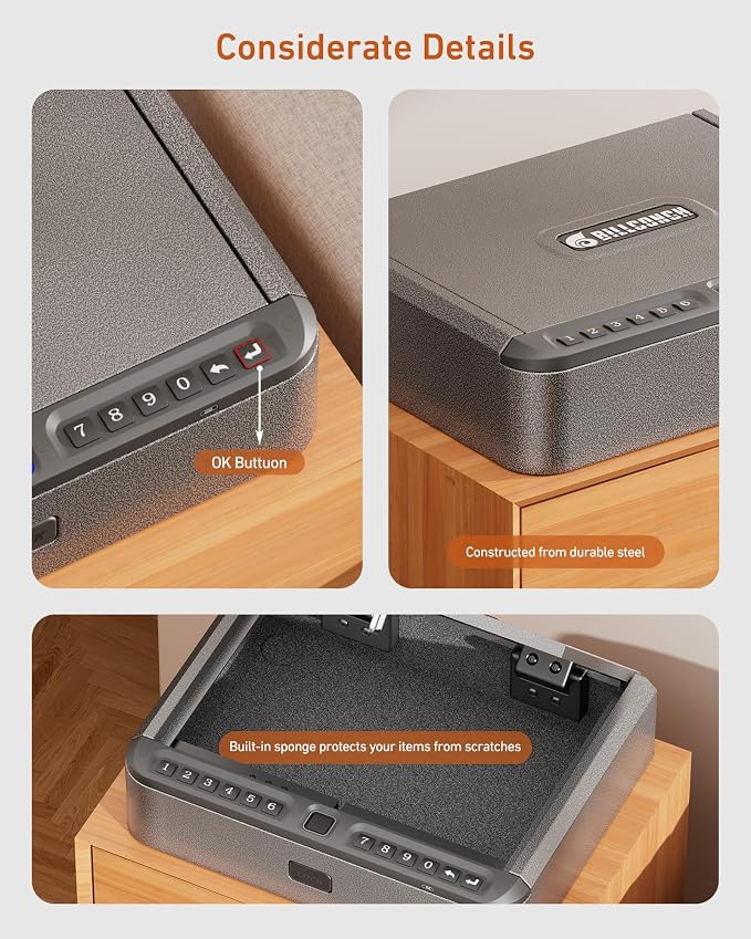 BILLCONCH Gun Safe for Handgun