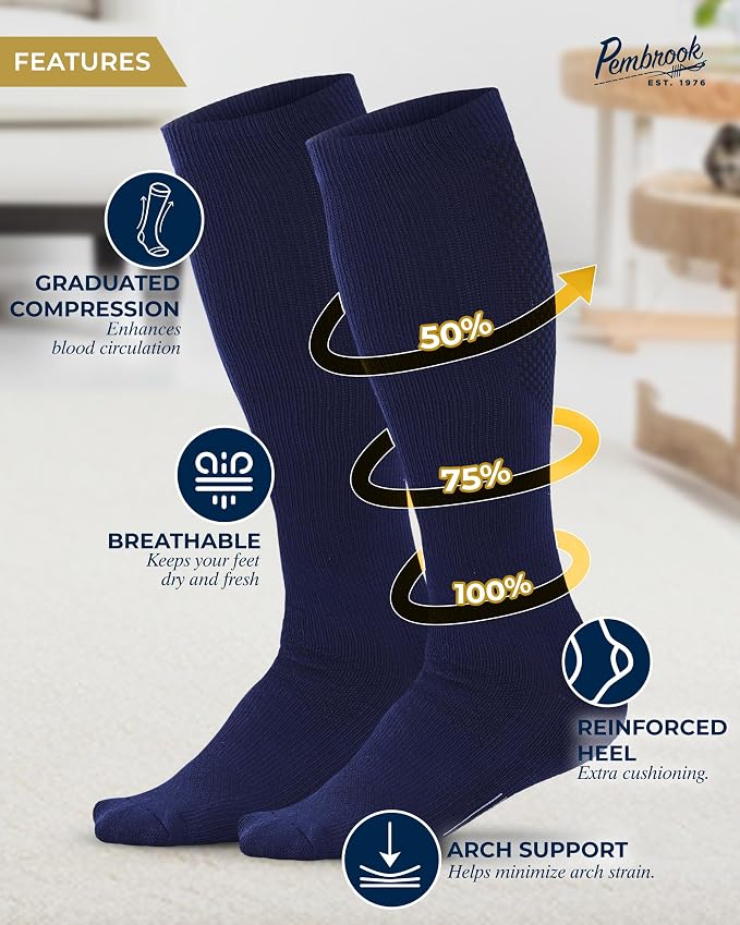 Pembrook Light Compression Socks