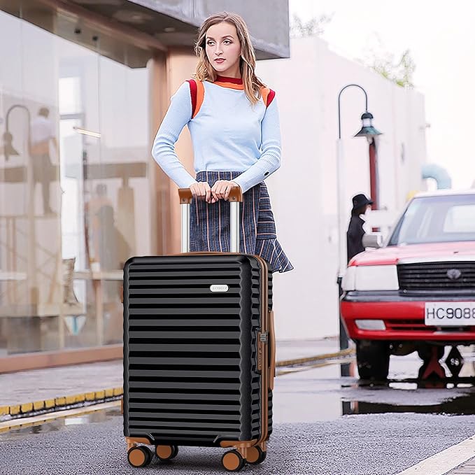 SHOWKOO Suitcase Hardside Expandable Luggage Set, Suitcase