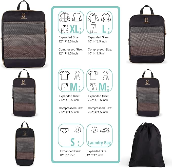 Expandable Compression Packing Cubes