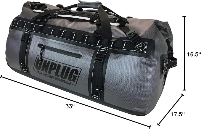 UNPLUG Waterproof Bags for Travel -1680D Heavy Duty Waterproof Duffel Bag for