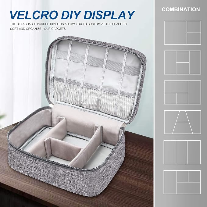 Electronics Organizer Travel Universal Cable Organizer Bag Waterproof
