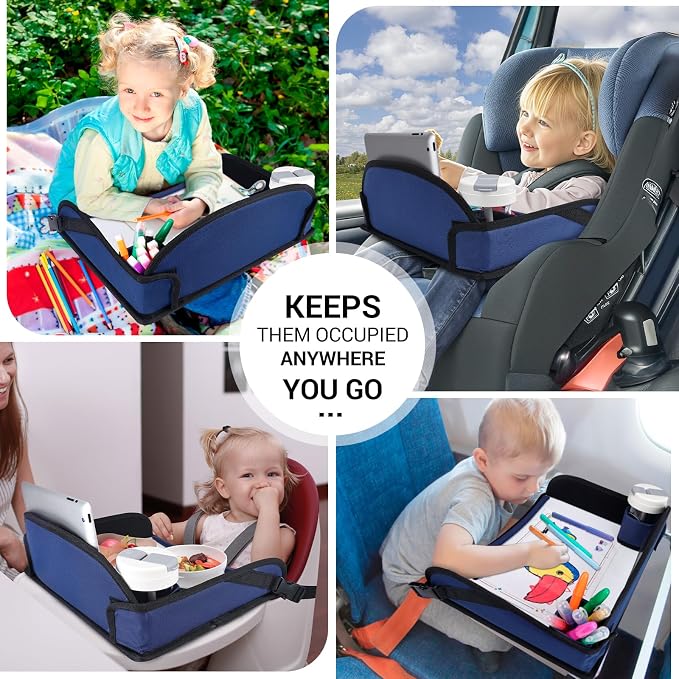 COOLBEBE Kids Travel Tray for Toddler Car Seat, Travel Tray for Airplane