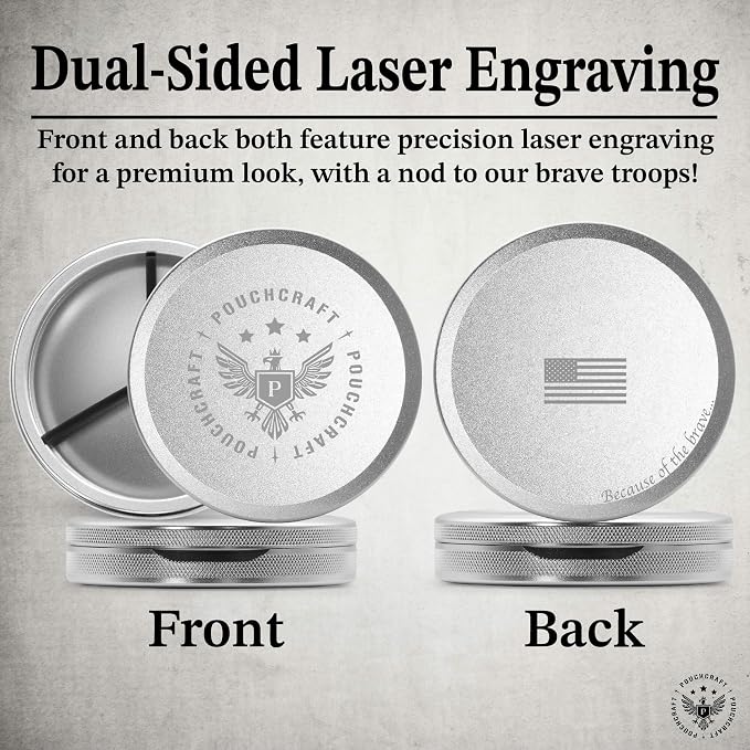 Metal Pouch Can | Metal Container | Slim EDC Pocket Tin | Airtight &