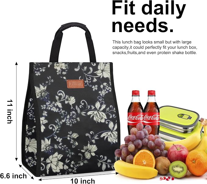 Lunch Bags for Women Insulated Reusable Lunch Tote