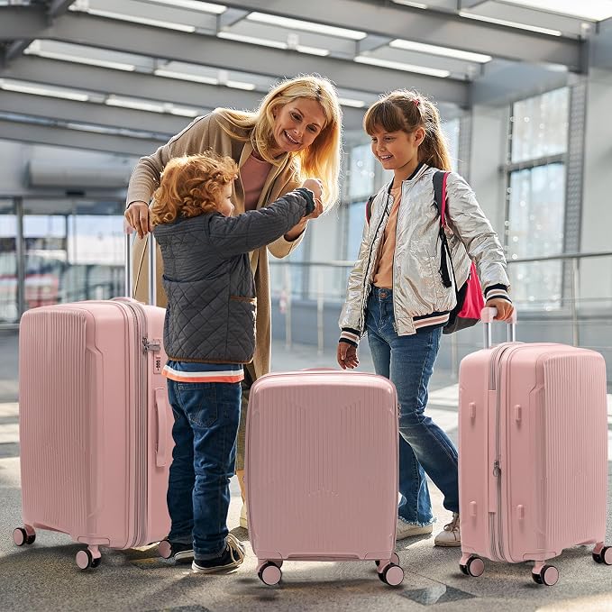 Nazhura Luggage Set, 3-Piece Hardside Suitcase Set, 20-inch Carry On, 28-inch