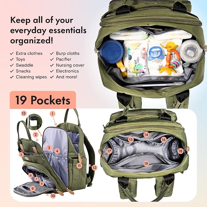 Dikaslon Diaper Bag Backpack
