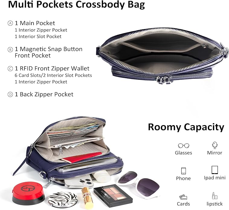 befen Genuine Leather Crossbody Purses