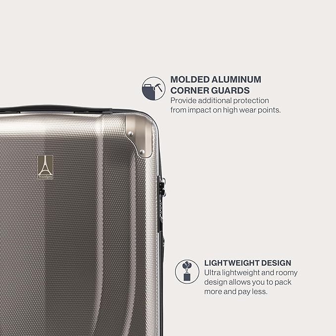 Travelpro Pathways 3 Hardside Expandable Luggage, 8 Spinner Wheels, Lightweight