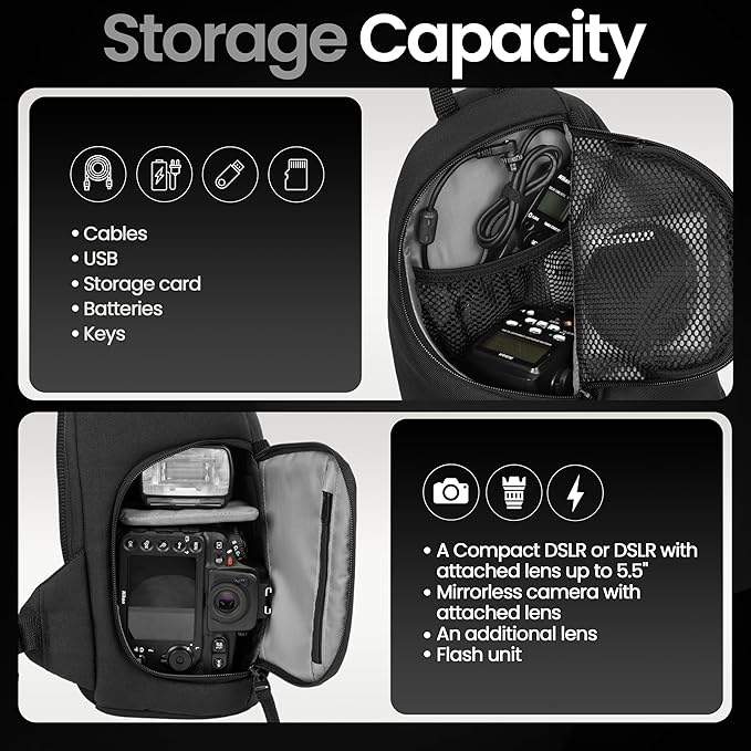Tamrac Jazz 76 v2.0 Camera Sling Bag, Photography Backpack, Camera Case