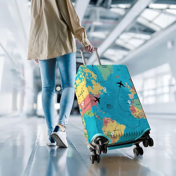 Travel Luggage Cover Suitcase Protector Fits 18-32 Inch Wheel Covers