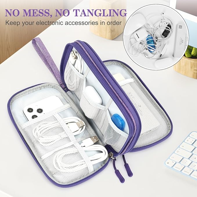 FYY Electronic Organizer, Travel Cable Organizer Bag Pouch Electronic