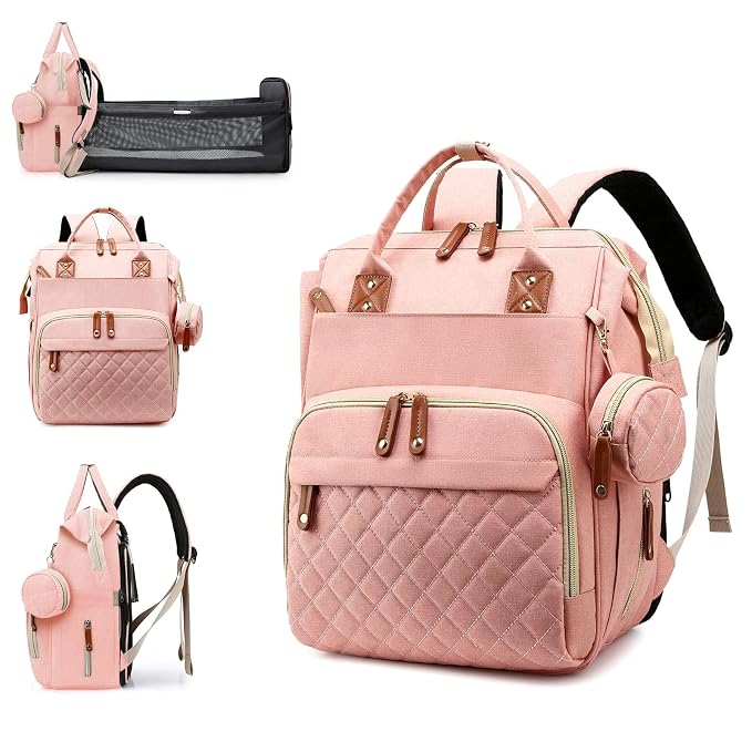 Diaper Bag, Backpack with Changing Station, Waterproof Baby Bag